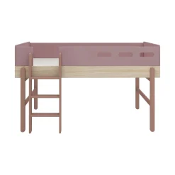 Cheap FLEXA Halvhøj Seng Med Lige Stige Cherry/Oak