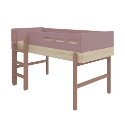 Cheap FLEXA Halvhøj Seng Med Lige Stige Cherry/Oak