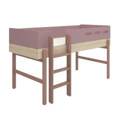 Cheap FLEXA Halvhøj Seng Med Lige Stige Cherry/Oak