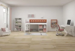 Shop FLEXA Halvhøj Seng Med Lige Stige White/Blush