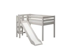 Fashion FLEXA Halvhøj Seng Med Platform Grey Washed Pine