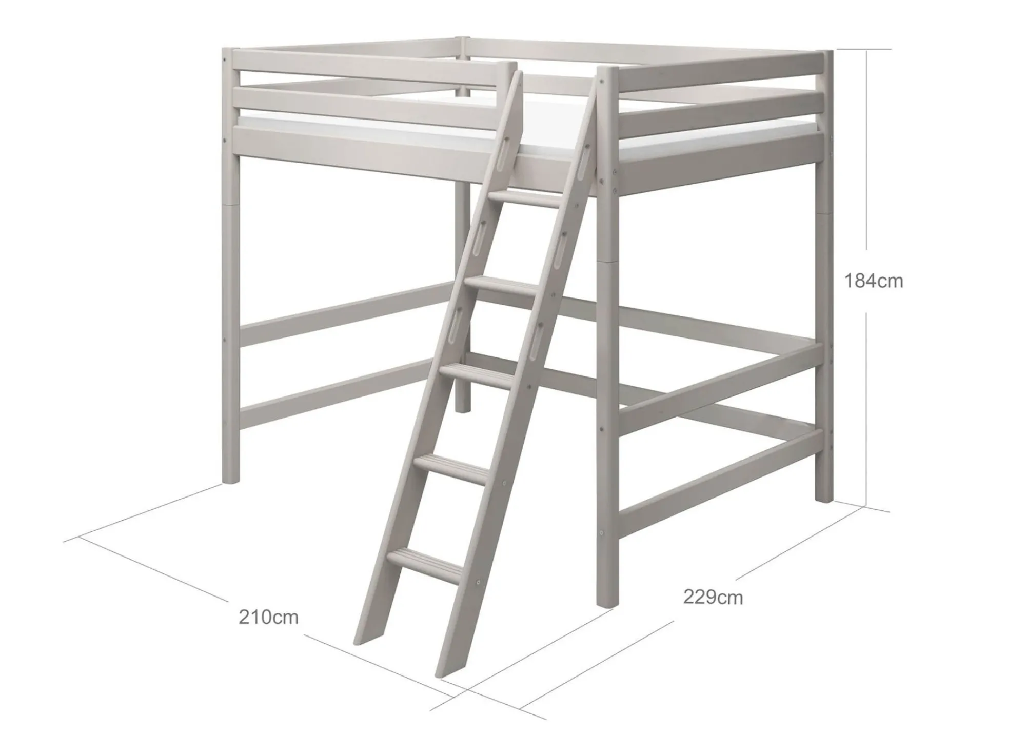 Cheap FLEXA Hojseng, 140 Cm Bredde Grey Washed Pine