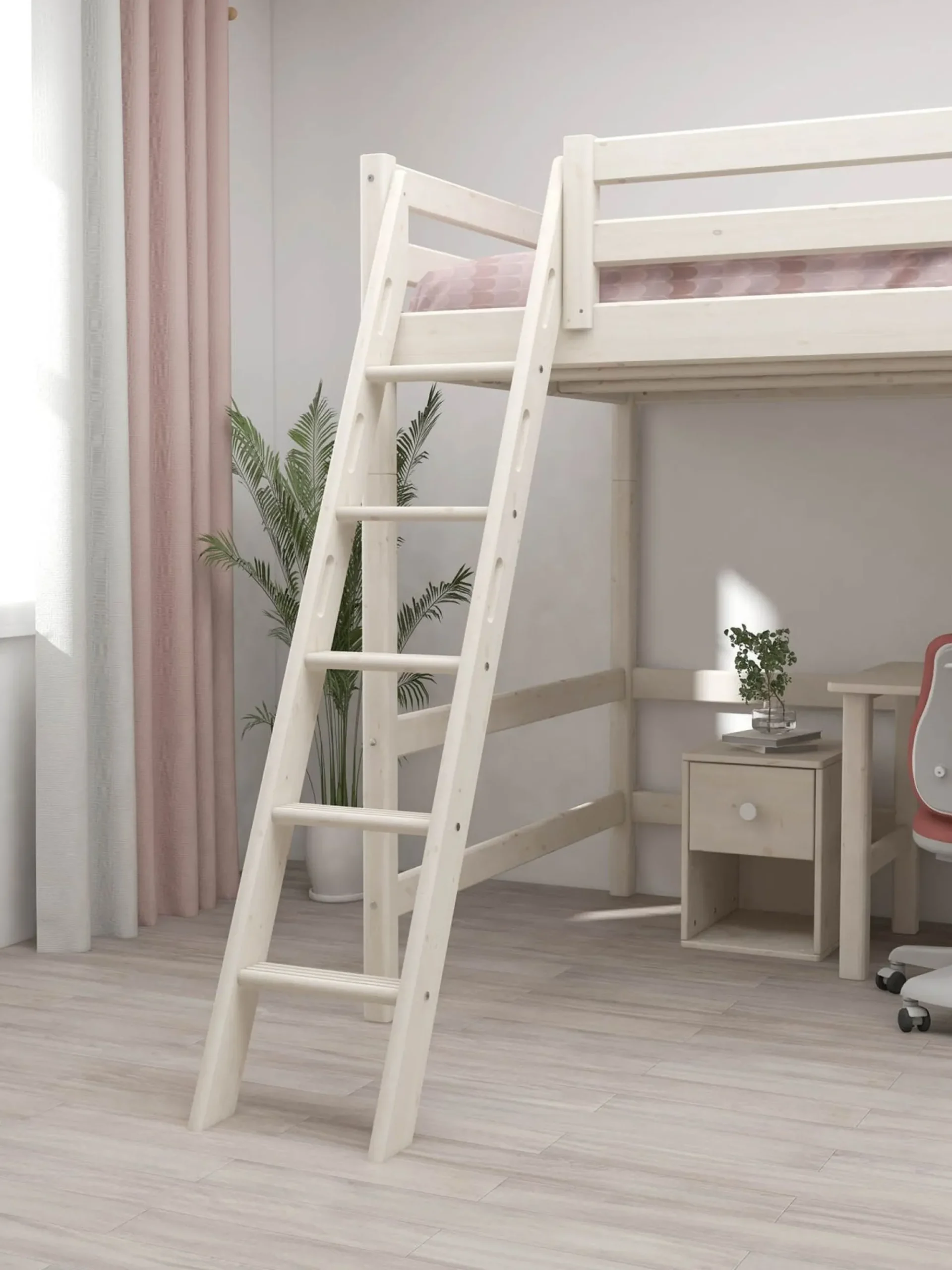 Discount FLEXA Hojseng, 140 Cm Bredde White Washed Pine