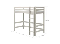 Discount FLEXA Hojseng Med Lige Stige White Washed Pine