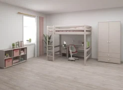 Store FLEXA Hojseng Med Lige Stige Grey Washed Pine