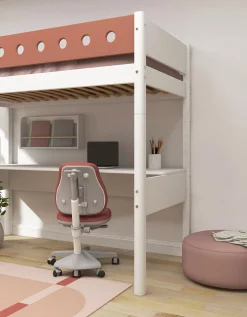 Best Sale FLEXA Hojseng Med Lige Stige White/Blush