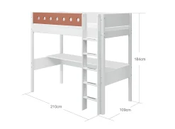 Best Sale FLEXA Hojseng Med Lige Stige White/Blush