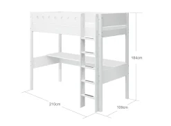 Cheap FLEXA Hojseng Med Lige Stige White