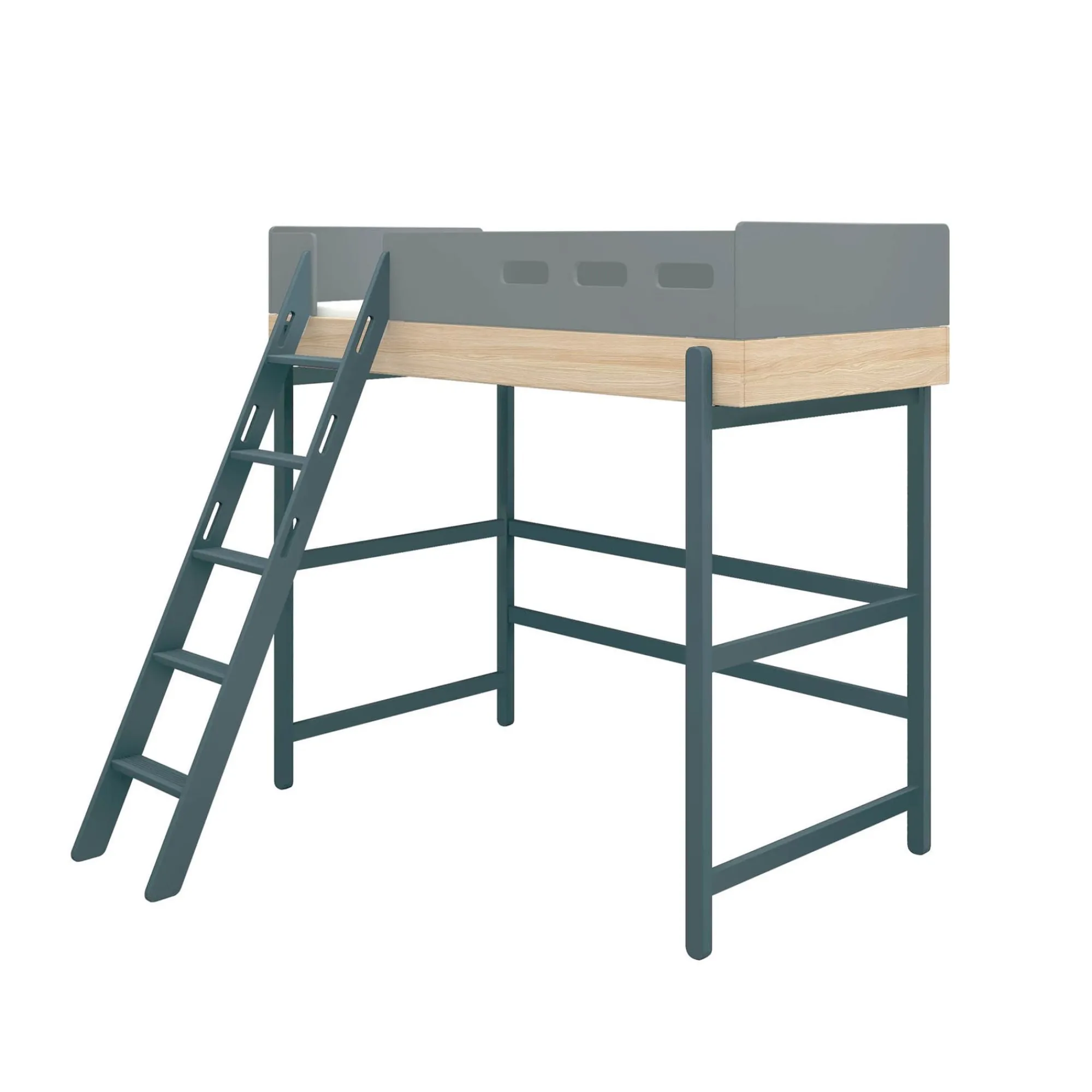 Clearance FLEXA Hojseng Med Skra Stige Blueberry/Oak