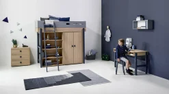 Clearance FLEXA Hojseng Med Skra Stige Blueberry/Oak