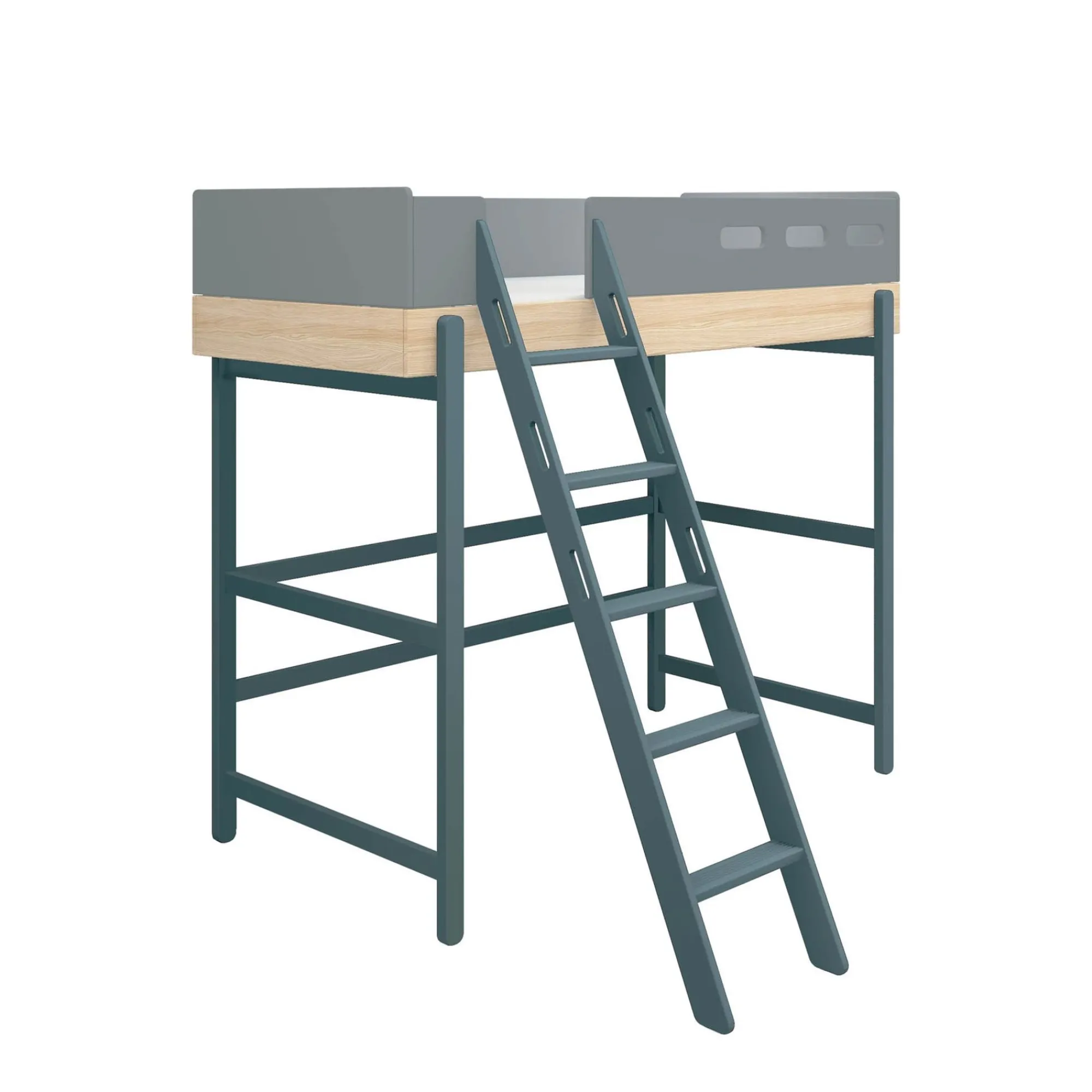 Clearance FLEXA Hojseng Med Skra Stige Blueberry/Oak
