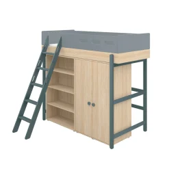 Clearance FLEXA Hojseng Med Skra Stige Blueberry/Oak