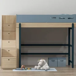 Discount FLEXA Hojseng Med Trappe Blueberry/Oak