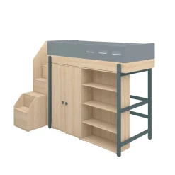 Discount FLEXA Hojseng Med Trappe Blueberry/Oak