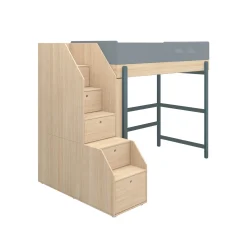 Discount FLEXA Hojseng Med Trappe Blueberry/Oak