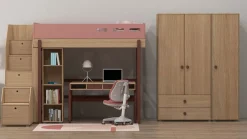 Flash Sale FLEXA Hojseng Med Trappe Cherry/Oak