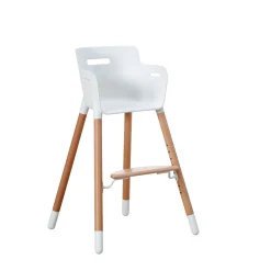Online FLEXA Hojstol White/Clear Lacquer Beech