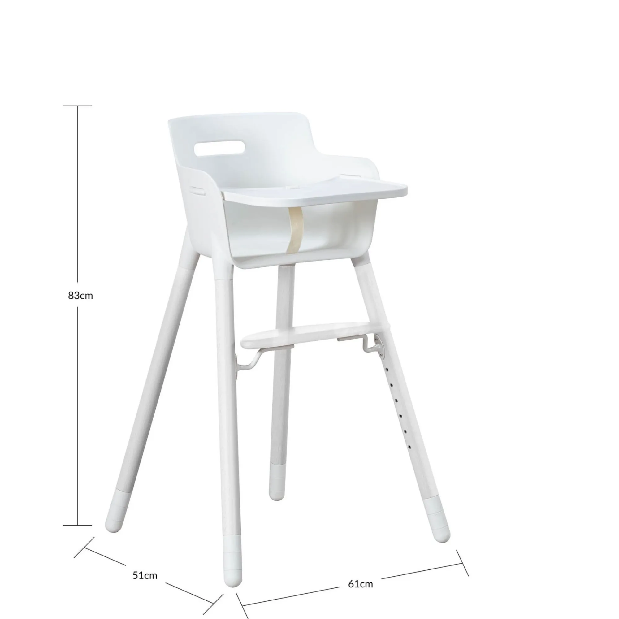 New FLEXA Hojstol Med Bakke White