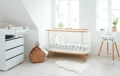 Discount FLEXA Hojstol Med Bakke White/Clear Lacquer Beech