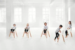 Discount FLEXA Hojstol Med Bakke White/Clear Lacquer Beech