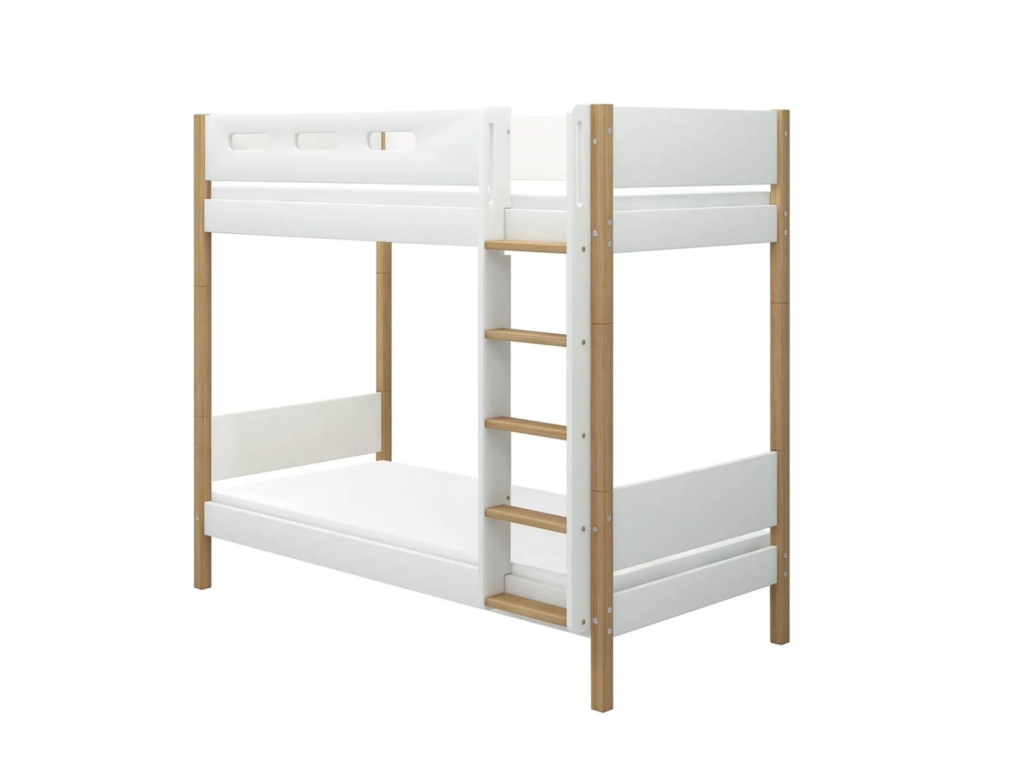 Cheap FLEXA Kojeseng, Ekstra Hojde White/Oak