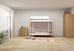 Cheap FLEXA Kojeseng, Ekstra Hojde White/Oak