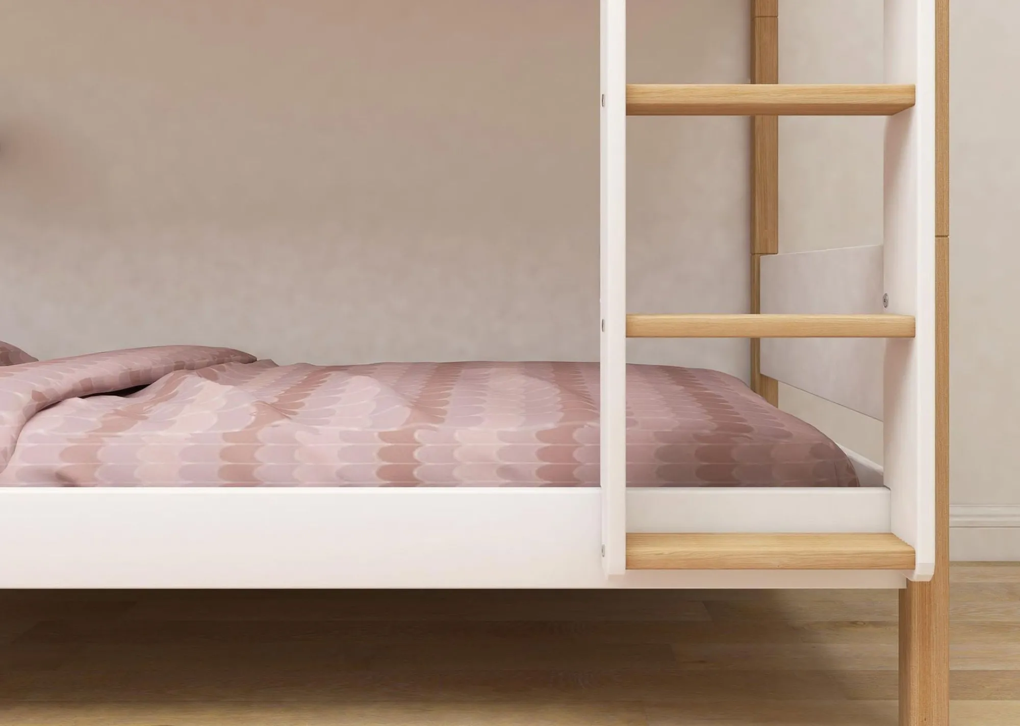 Cheap FLEXA Kojeseng, Ekstra Hojde White/Oak