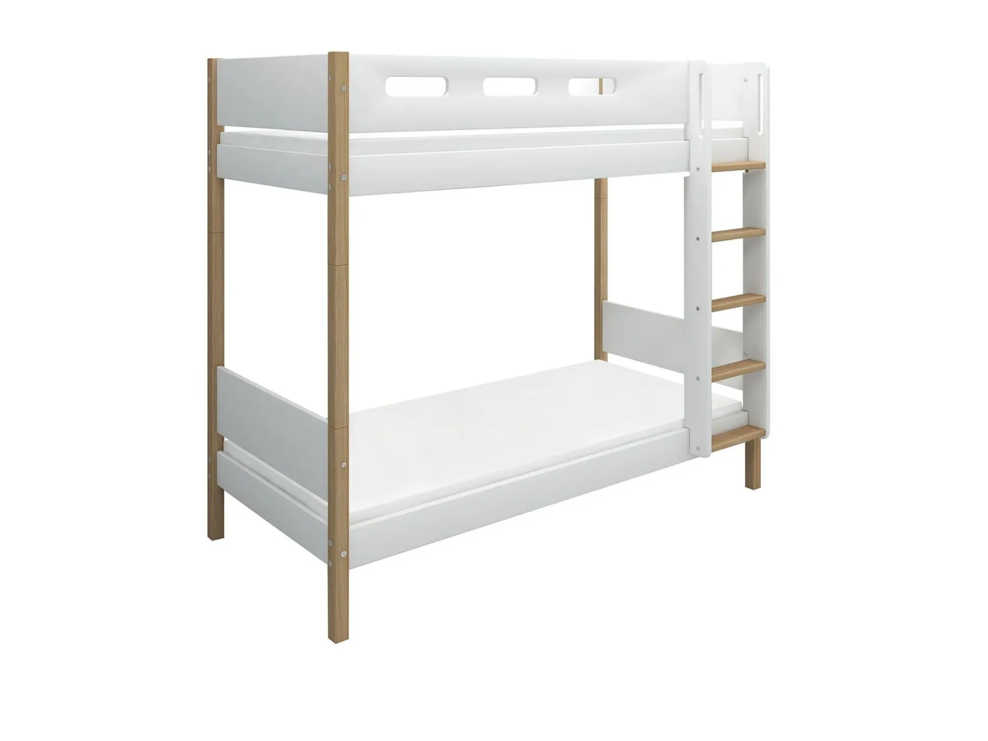 Cheap FLEXA Kojeseng, Ekstra Hojde White/Oak