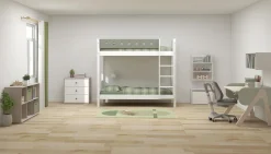 Fashion FLEXA Kojeseng, Ekstra Hojde White/Natural Green