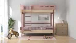 Online FLEXA Kojeseng Med Lige Stige Cherry/Oak