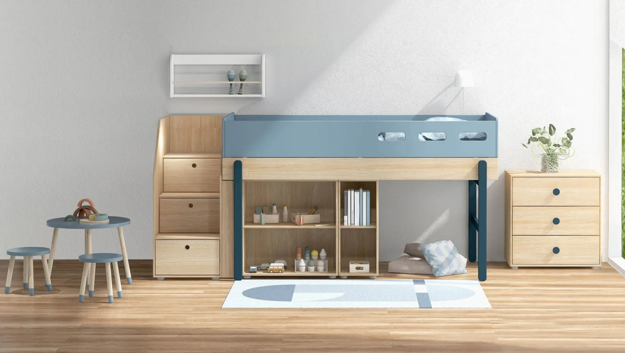 Best Sale FLEXA Legebord Blueberry
