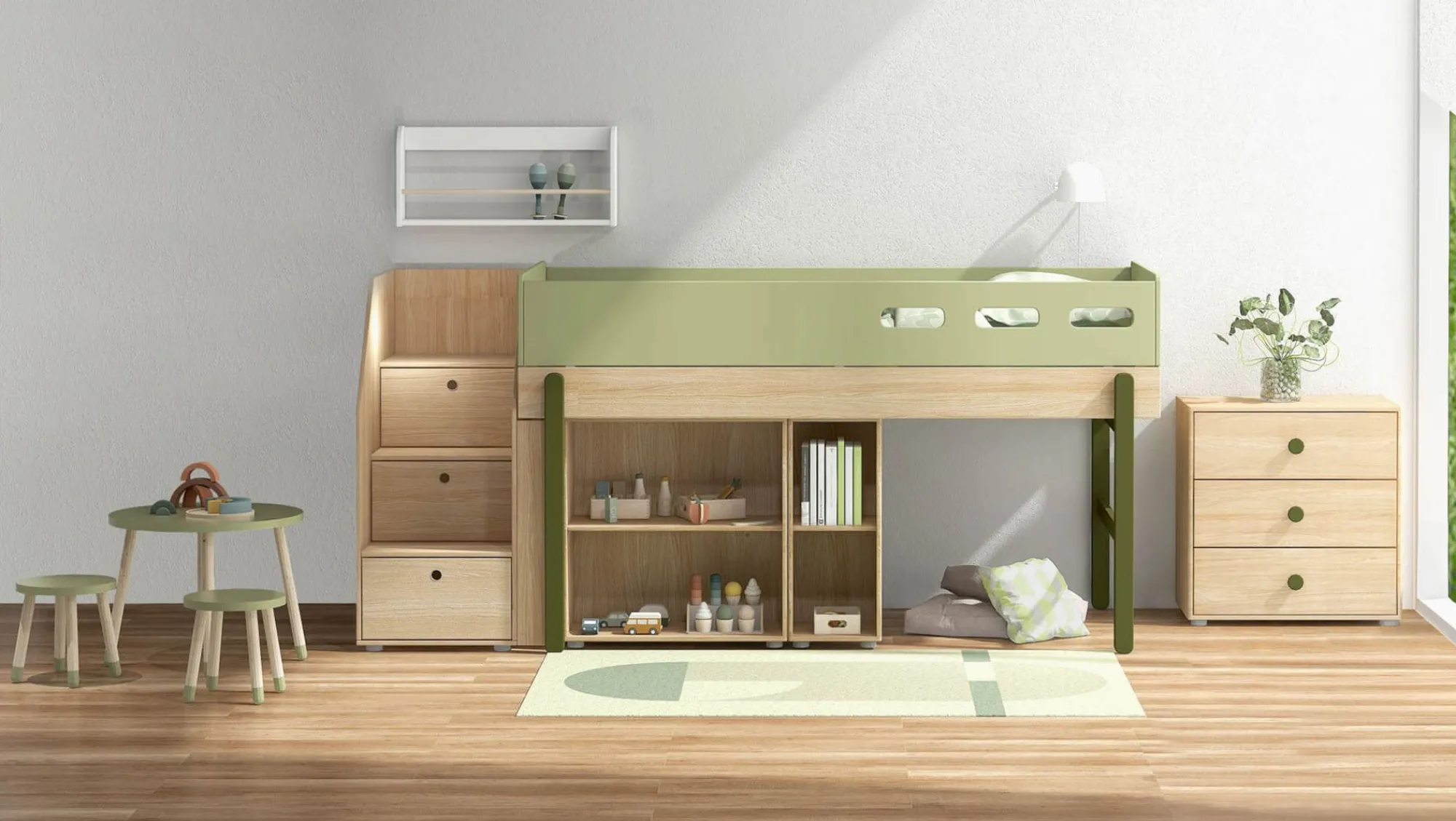 Clearance FLEXA Legebord Kiwi