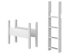 New FLEXA Lige Stige Og Ben Til Mellemhoj Seng White