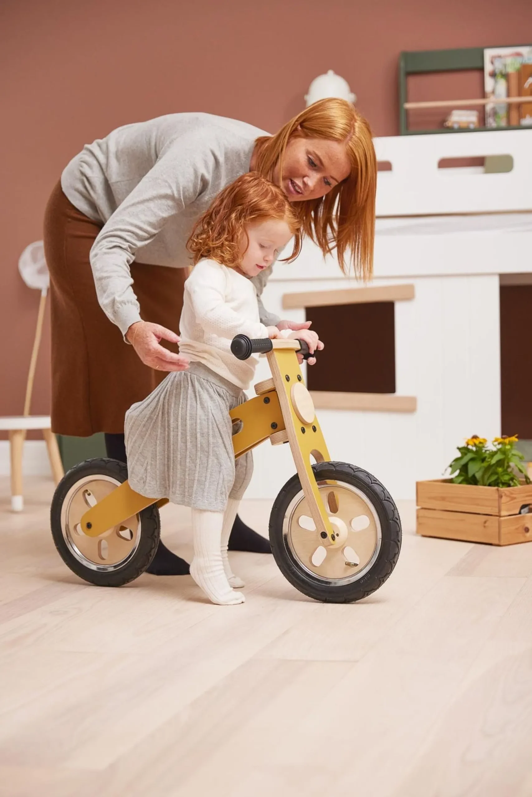 Shop FLEXA Lobecykel Mustard/Birch Plywood