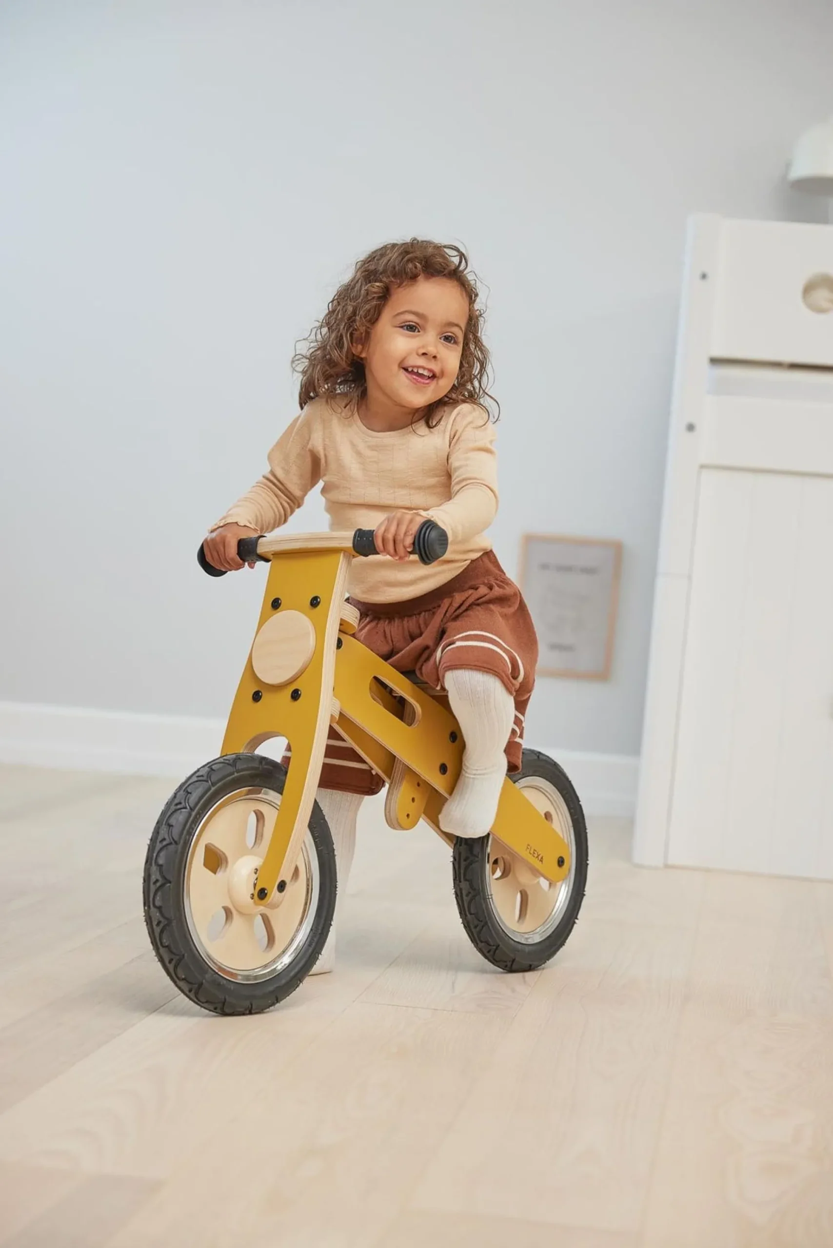 Shop FLEXA Lobecykel Mustard/Birch Plywood