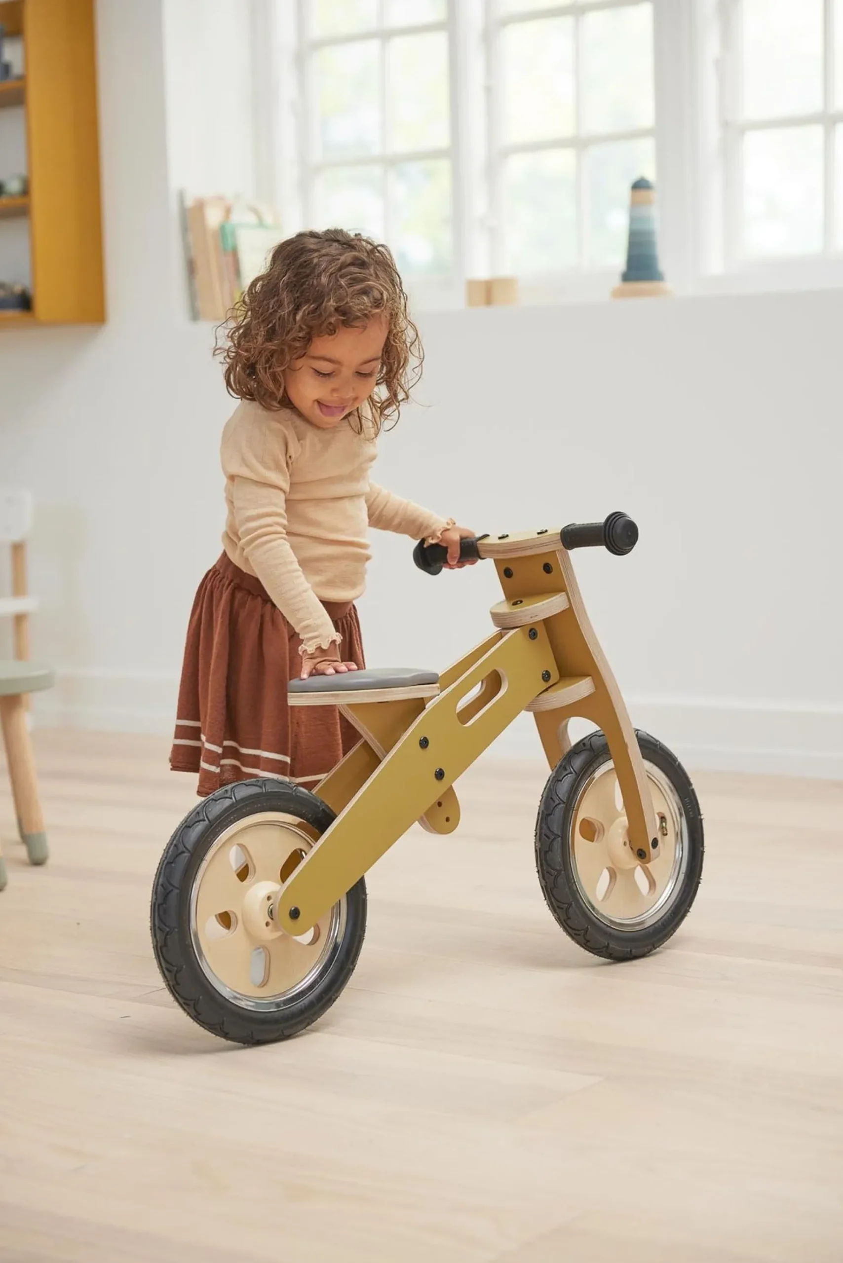 Shop FLEXA Lobecykel Mustard/Birch Plywood