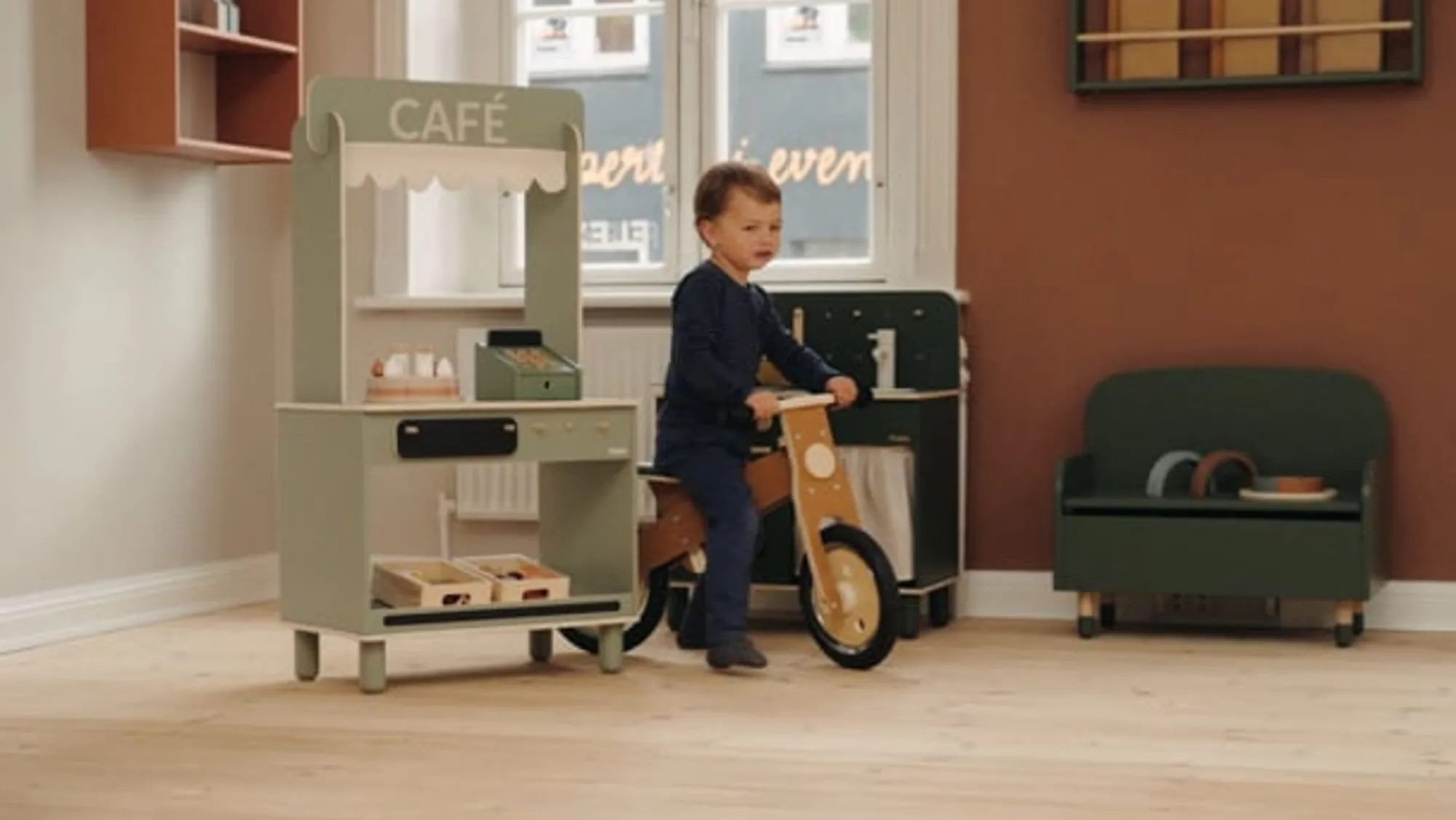 Shop FLEXA Lobecykel Mustard/Birch Plywood