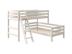 Fashion FLEXA Mellemhoj Seng Med Enkeltseng White Washed Pine