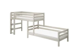 Discount FLEXA Mellemhoj Seng Med Enkeltseng White Washed Pine