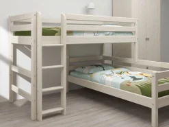 Discount FLEXA Mellemhoj Seng Med Enkeltseng White Washed Pine