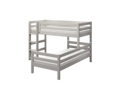 Flash Sale FLEXA Mellemhoj Seng Med Enkeltseng Grey Washed Pine