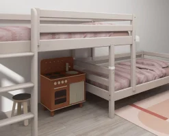 Flash Sale FLEXA Mellemhoj Seng Med Enkeltseng Grey Washed Pine