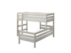 Cheap FLEXA Mellemhoj Seng Med Enkeltseng White Washed Pine