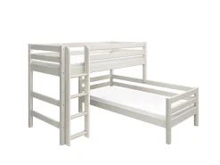 Cheap FLEXA Mellemhoj Seng Med Enkeltseng White Washed Pine