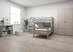Cheap FLEXA Mellemhoj Seng Med Enkeltseng Grey Washed Pine