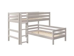 Cheap FLEXA Mellemhoj Seng Med Enkeltseng Grey Washed Pine
