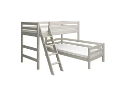 Discount FLEXA Mellemhoj Seng Med Enkeltseng White Washed Pine