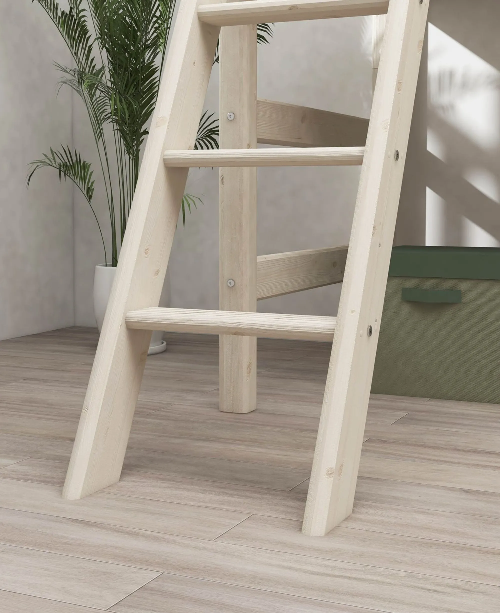 Discount FLEXA Mellemhoj Seng Med Enkeltseng White Washed Pine