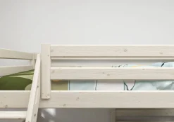 Discount FLEXA Mellemhoj Seng Med Enkeltseng White Washed Pine