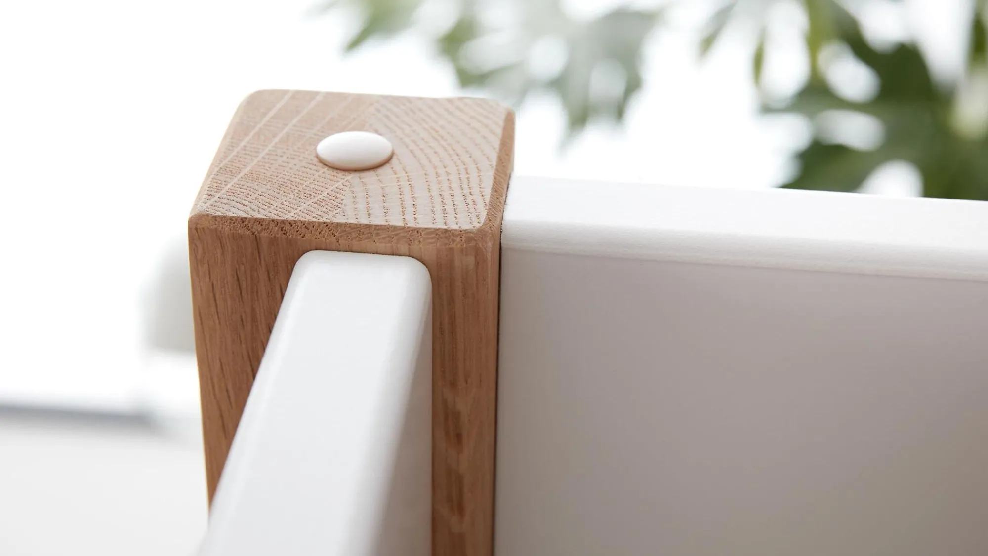 Cheap FLEXA Mellemhoj Seng Med Lige Stige White/Oak
